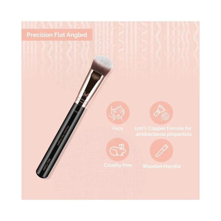 Miss Claire M42 Precision Flat Angled Brush - Rose Gold - Miss Claire