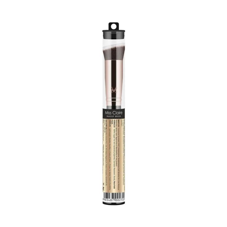 Miss Claire M45 Angled Blending Brush - Rose Gold - Miss Claire