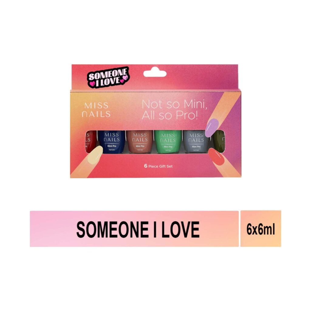 Miss Nails Mini Pro Nail Polish - Someone I Love (6 Pcs) - Miss Nails