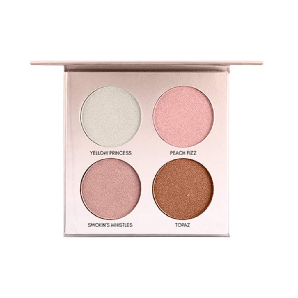 Miss Rose 4 Color Shimmer Brick Highlighter Palette - 07 Shade (30g) - Miss Rose