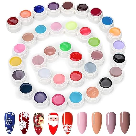 MISS ROYALE UV Gel Nail Polish Kit, 36 Colours, DIY Nail Art Kit With 36 Vibrant Color To Give Your Nails A flawless Design