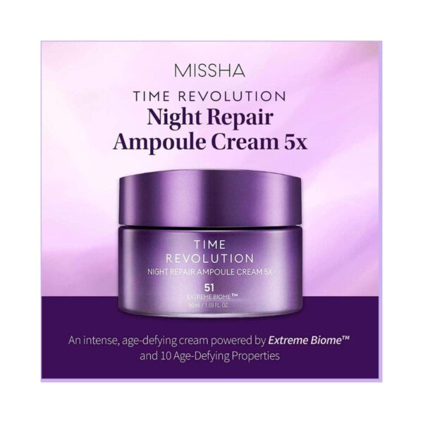 Missha Time Revolution Night Repair Ampoule Cream 5X (50ml) - Missha
