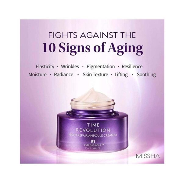 Missha Time Revolution Night Repair Ampoule Cream 5X (50ml) - Missha