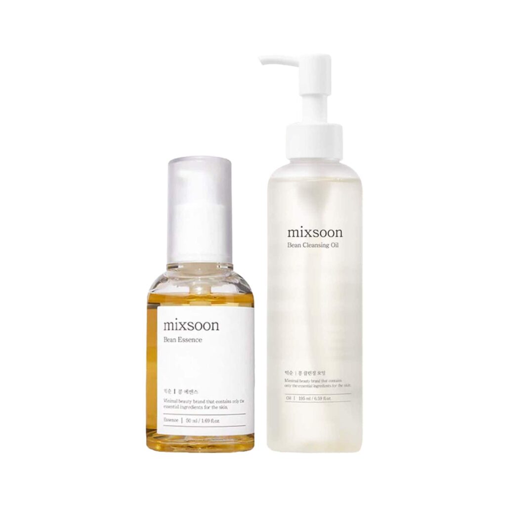 Mixsoon 2 Step Cleanse and Glow Combo - Essence + Cleansing Oil - Mixsoon