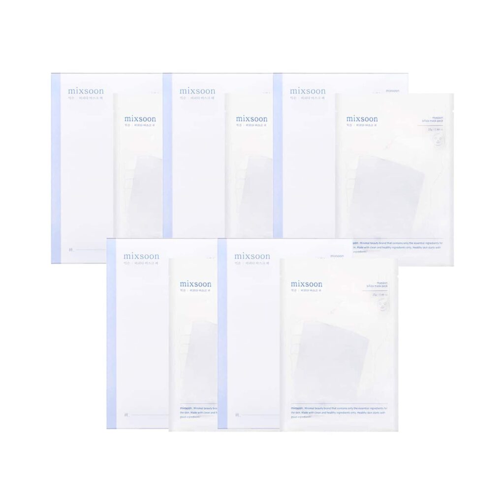 Mixsoon Bifida Intense Soothing Mask Pack of 5 Combo - Mixsoon