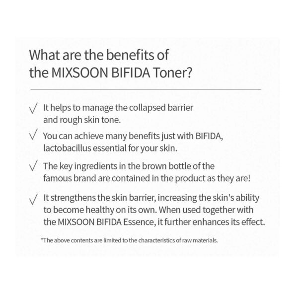 Mixsoon Bifida Toner (150 ml) - Mixsoon