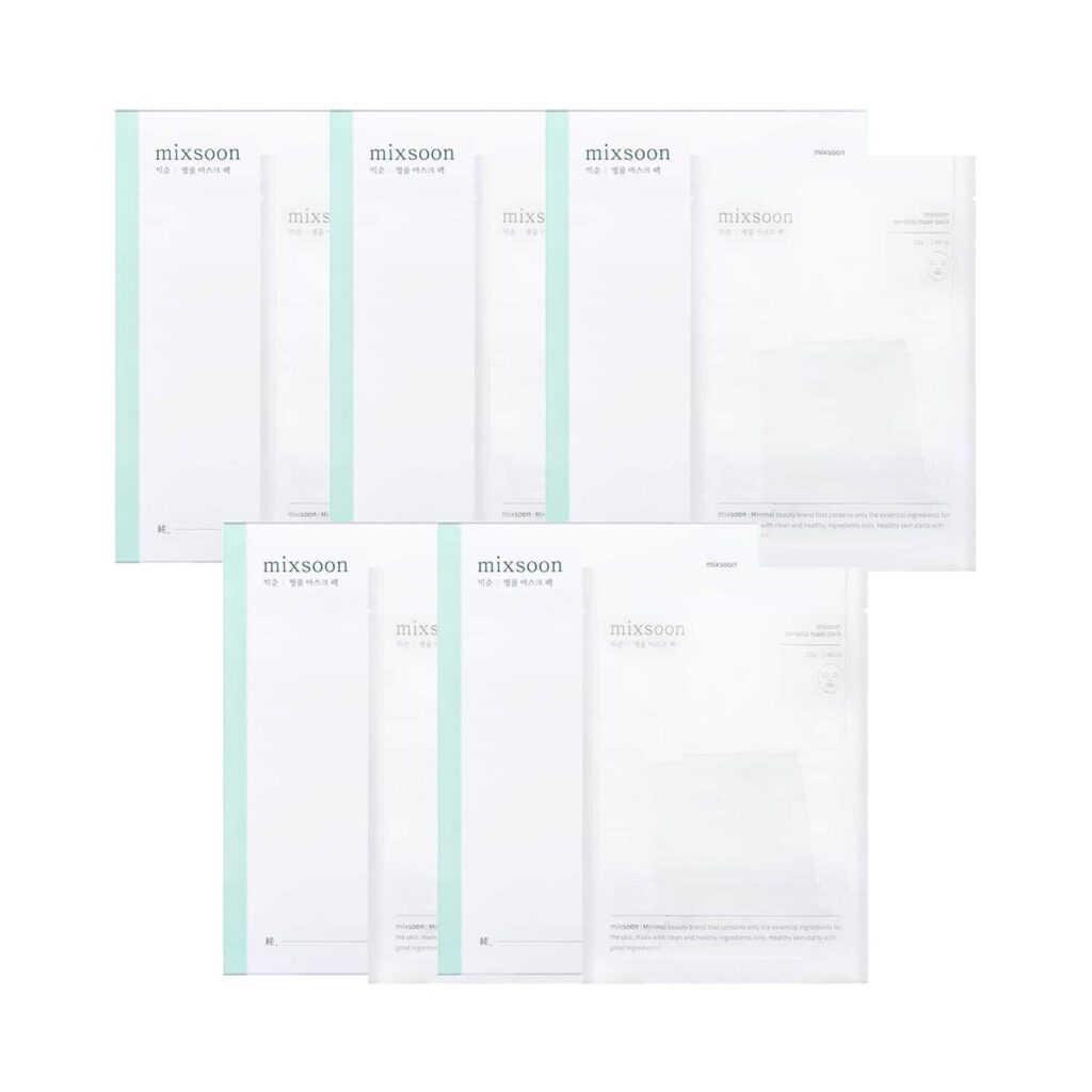 Mixsoon Centella Intense Hydration Mask Pack of 5 Combo - Mixsoon