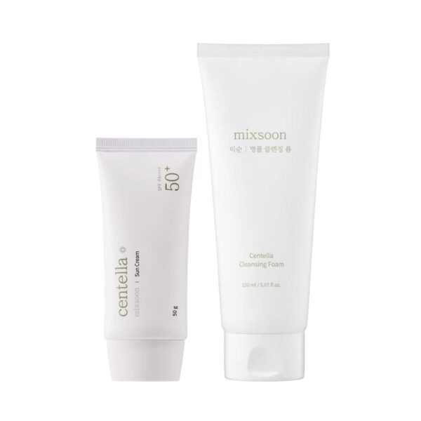 Mixsoon Cleanse and Protect Combo - Sun Cream + Cleansing Foam - Mixsoon