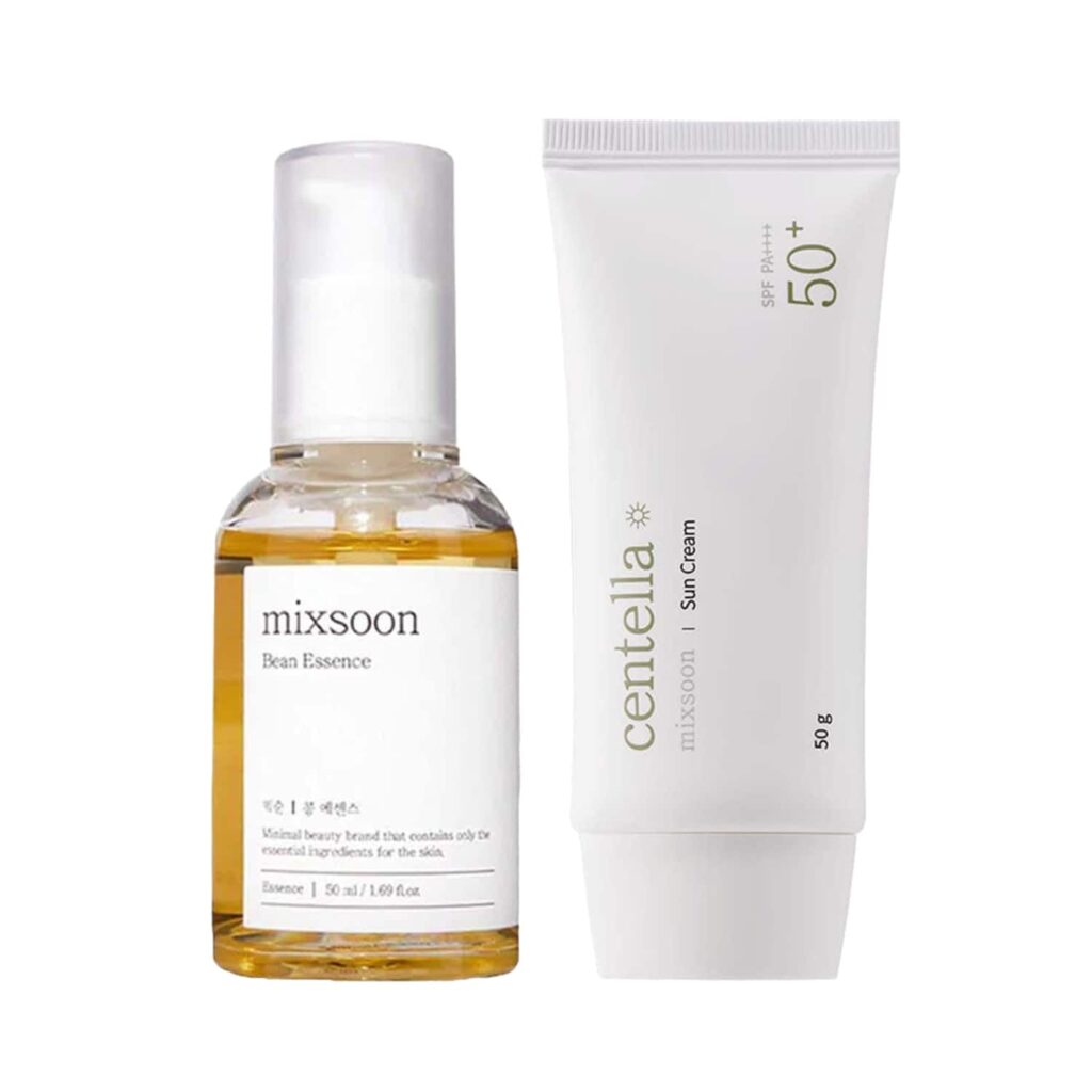 Mixsoon Glowing Skin Combo - Essence + Sun Cream - Mixsoon
