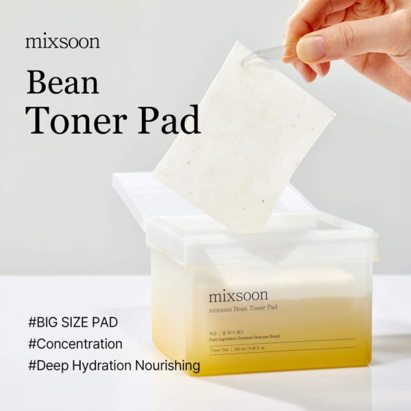 Mixsoon Soft Skin Edit – Bean Toner Pad & Bean Cream for Smooth, Hydrated Texture Combo - Mixsoon