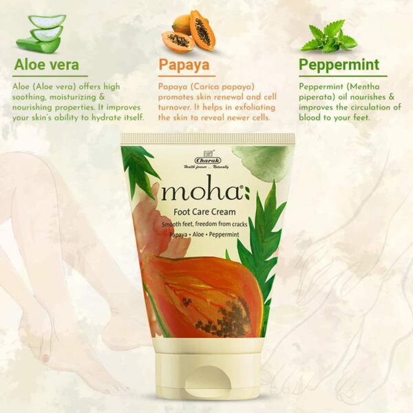 Moha Foot Care Cream, Herbal Scrub & Nail Care Cream Pedicure Combo (300 g) - Moha