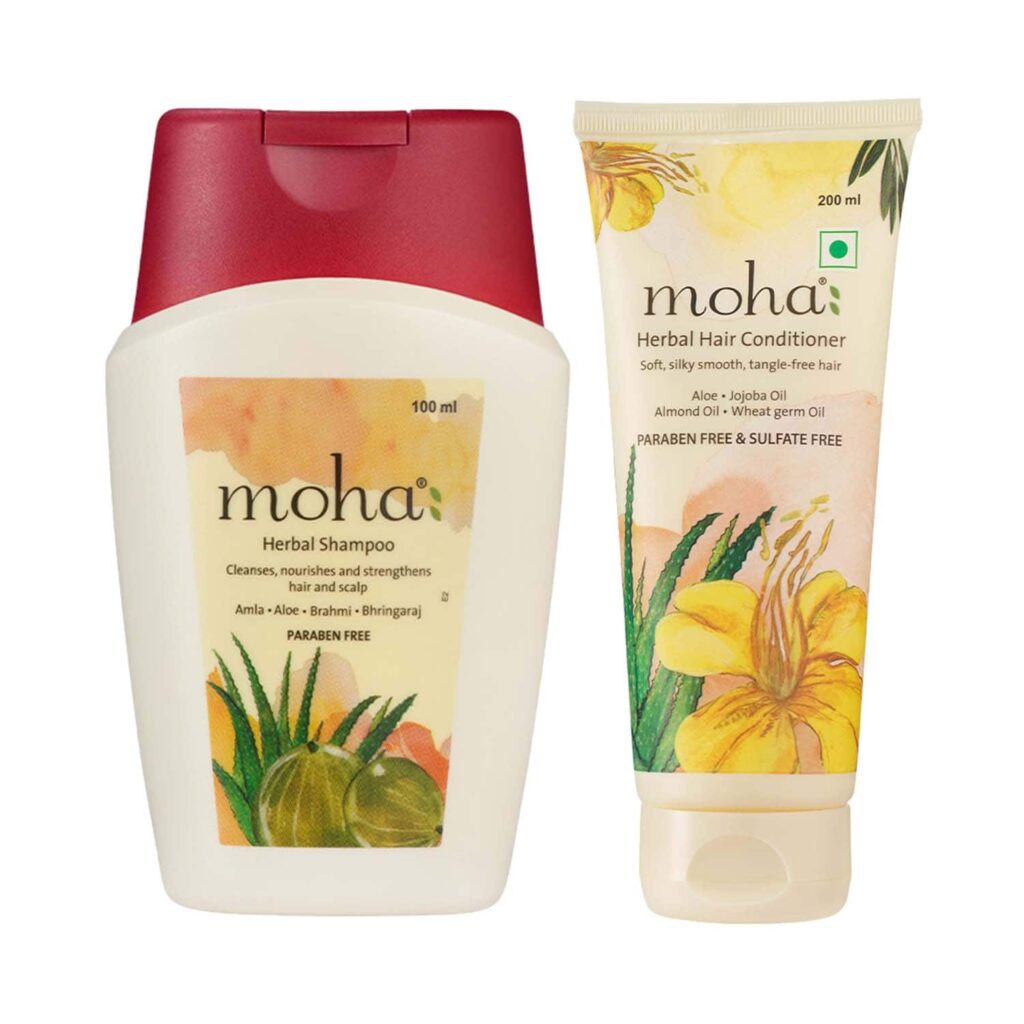 Moha Herbal Shampoo and Conditioner Intensive Hair Treatment Combo (400 ml) - Moha