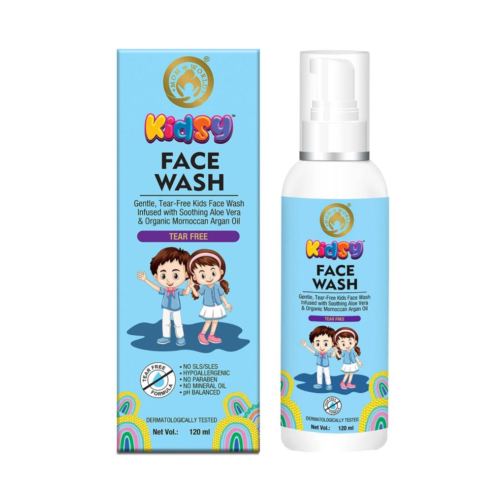 Mom & World Kidsy Tear Free Face Wash (120ml) - Mom & World