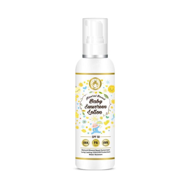 Mom & World Mineral Based Baby Sunscreen Lotion (120ml) - Mom & World
