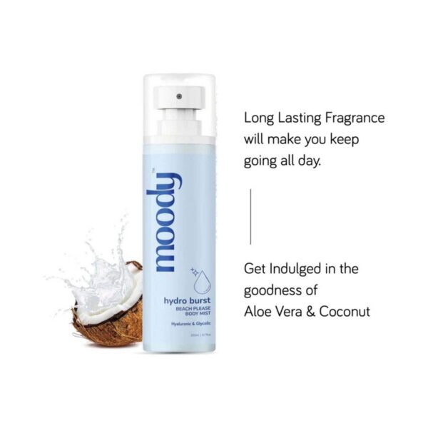 Moody Hydro Burst Beach Please Body Mist (200 ml) - Moody