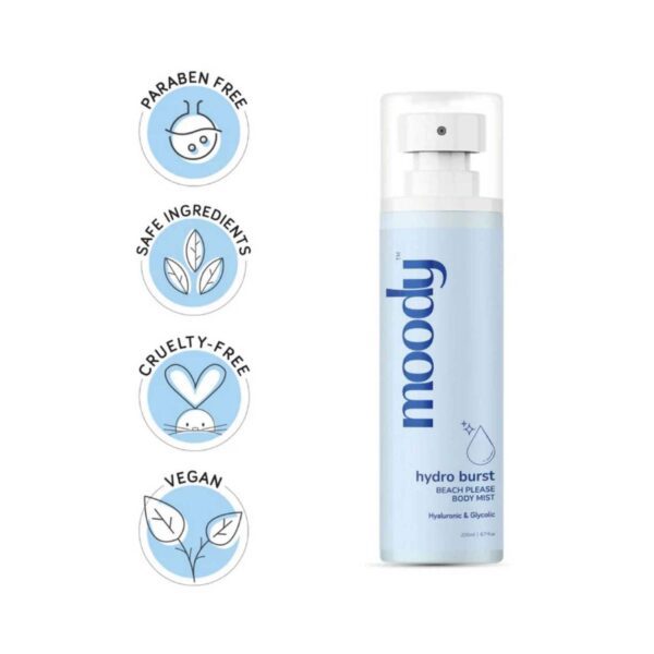 Moody Hydro Burst Beach Please Body Mist (200 ml) - Moody