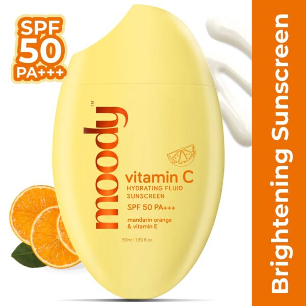 Moody Vitamin C Hydrating Fluid Sunscreen with SPF 50 PA+++ (50 ml) - Moody