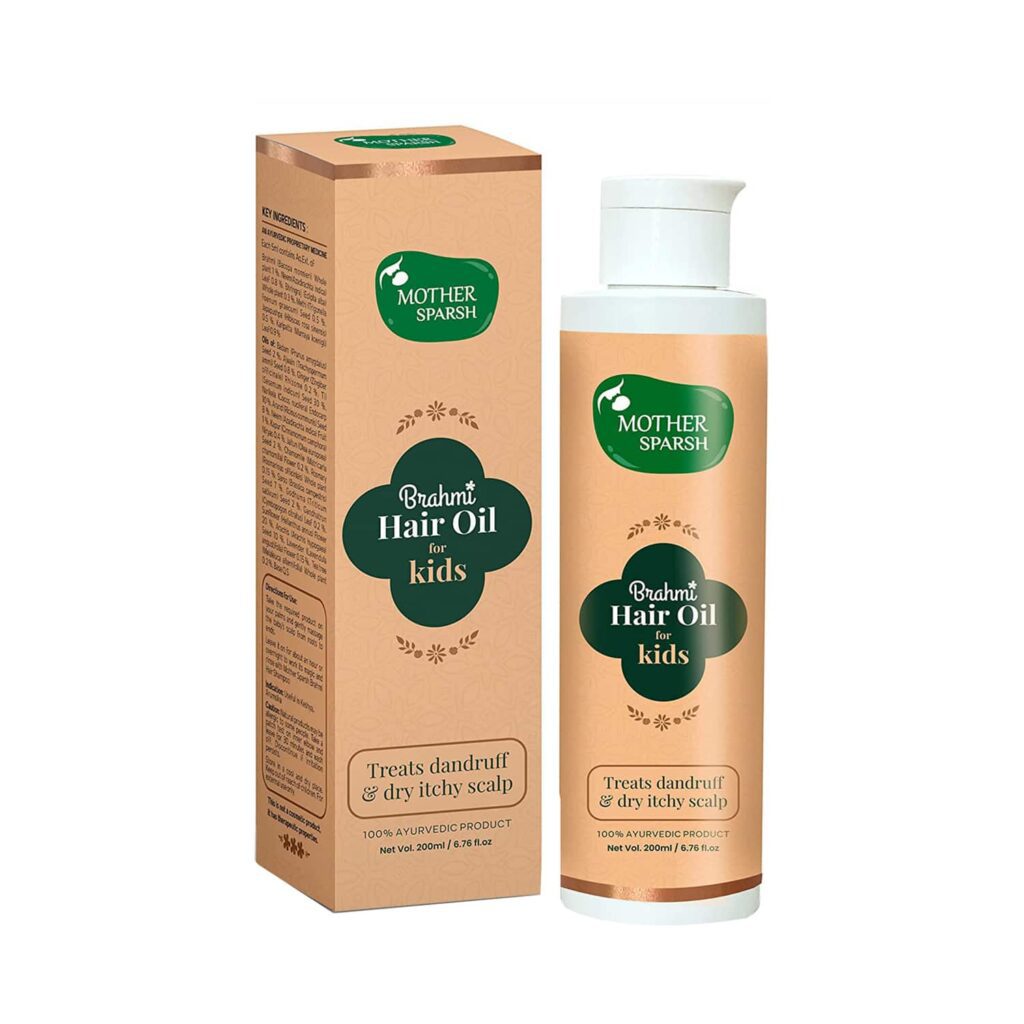 Mother Sparsh Brahmi Anti-Dandruff Hair Oil for Kids (200ml) - Mother Sparsh