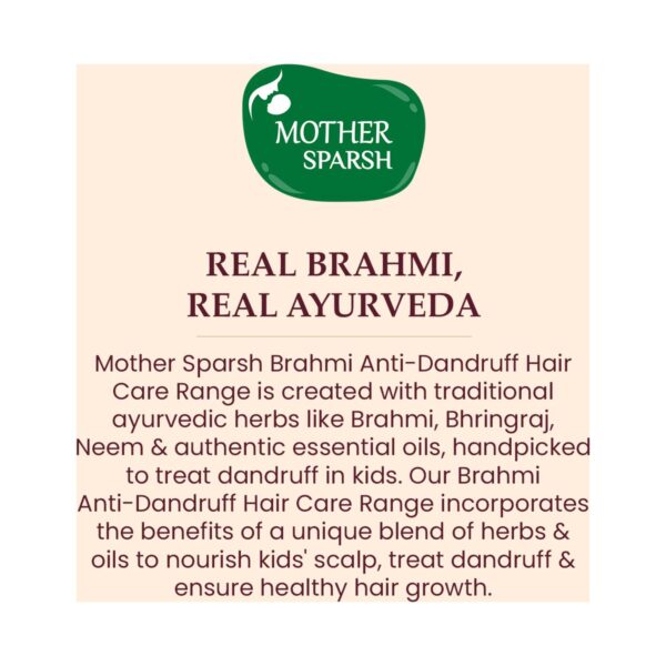 Mother Sparsh Brahmi Anti-Dandruff Hair Oil for Kids (200ml) - Mother Sparsh