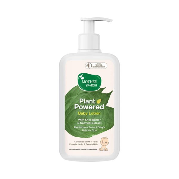 Mother Sparsh Plant Natural Baby Lotion (400 ml) & Natural Baby Sunscreen Lotion (100 ml) Combo - Mother Sparsh