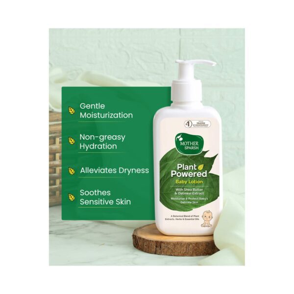 Mother Sparsh Plant Natural Baby Lotion (400 ml) & Natural Baby Sunscreen Lotion (100 ml) Combo - Mother Sparsh