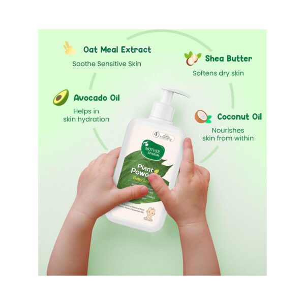 Mother Sparsh Plant Natural Baby Lotion (400 ml) & Natural Baby Sunscreen Lotion (100 ml) Combo - Mother Sparsh