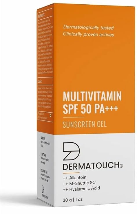 Multivitamin Spf 50 Pa+++ Sunscreen Gel For All Skin Types | Uva-Uvb Protection |Zero White Cast | Unisex | 30G (Pack of 1)