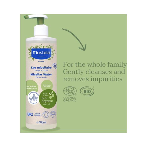 Mustela Micellar Water (Face & Body) (400 ml) - Mustela