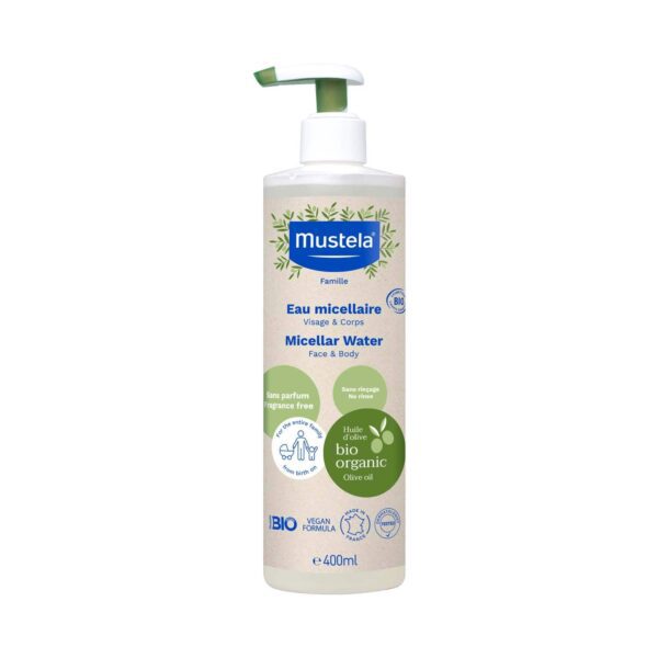 Mustela Micellar Water (Face & Body) (400 ml) - Mustela
