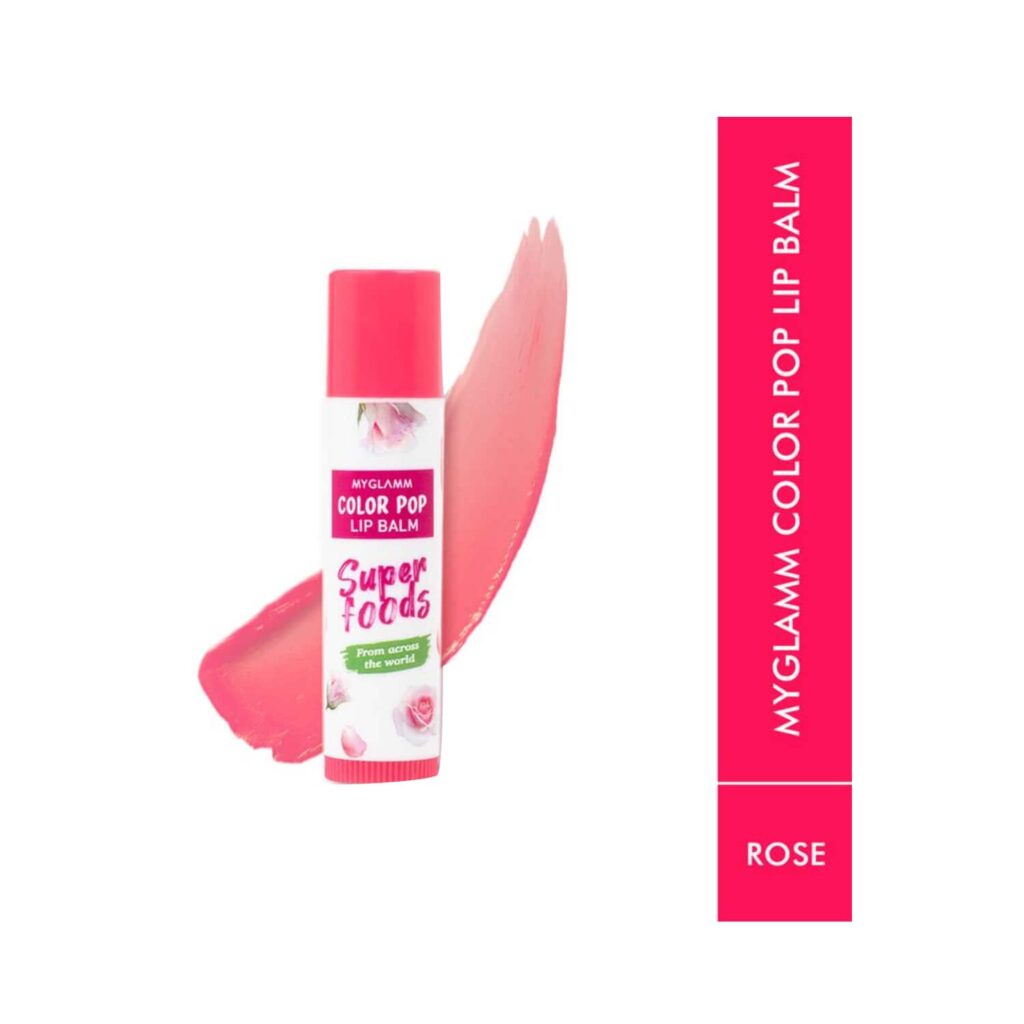 MyGlamm Color Pop Lip Balm - Rose (4.6g) - MyGlamm