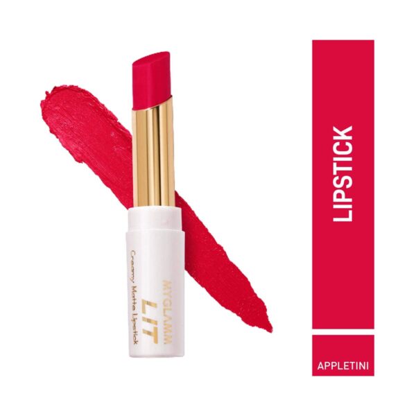 MyGlamm LIT Creamy Matte Lipstick - Appletini (3.7g) - MyGlamm