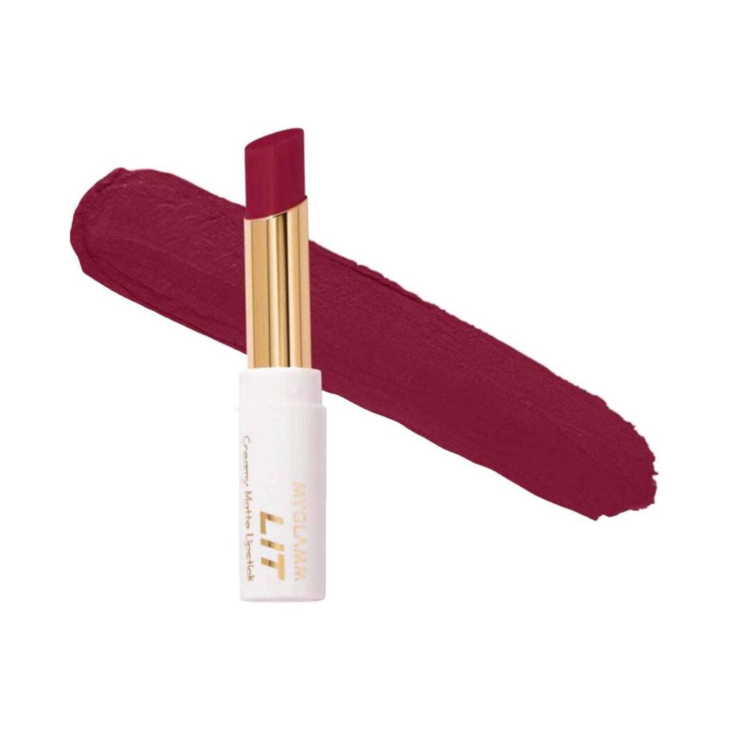 MyGlamm LIT Creamy Matte Lipstick - Flirtini (3.7g) - MyGlamm