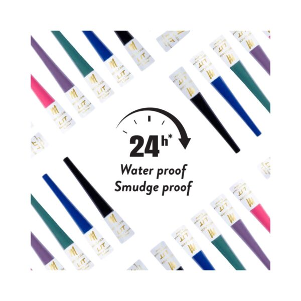 MyGlamm LIT Glossy Liquid Eyeliner - Blue Birthday (3.5ml) - MyGlamm