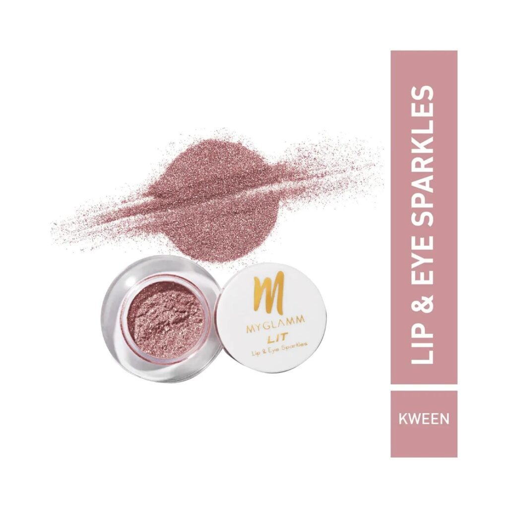 MyGlamm LIT Lip & Eye Sparkles - Kween (1.1g) - MyGlamm