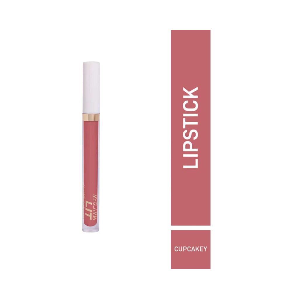 MyGlamm LIT Liquid Matte Lipstick - Cupcake (3ml) - MyGlamm