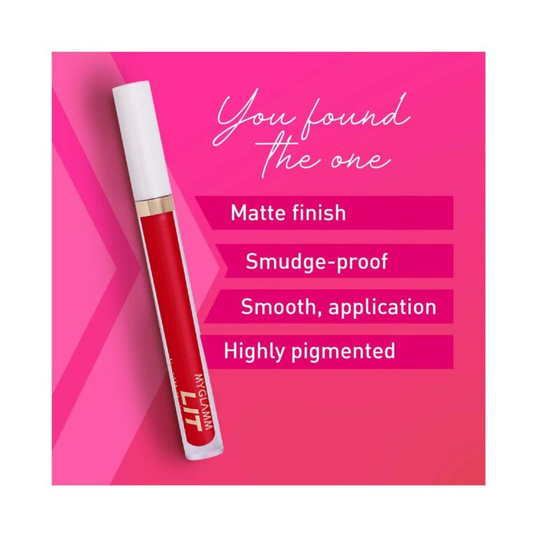 MyGlamm LIT Liquid Matte Lipstick - Watermelon SUGAR Cosmetics (3ml) - MyGlamm