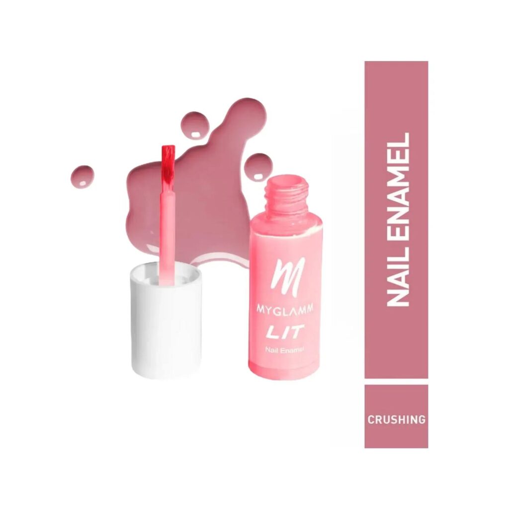 MyGlamm LIT Nail Enamel - Crushing (7ml) - MyGlamm