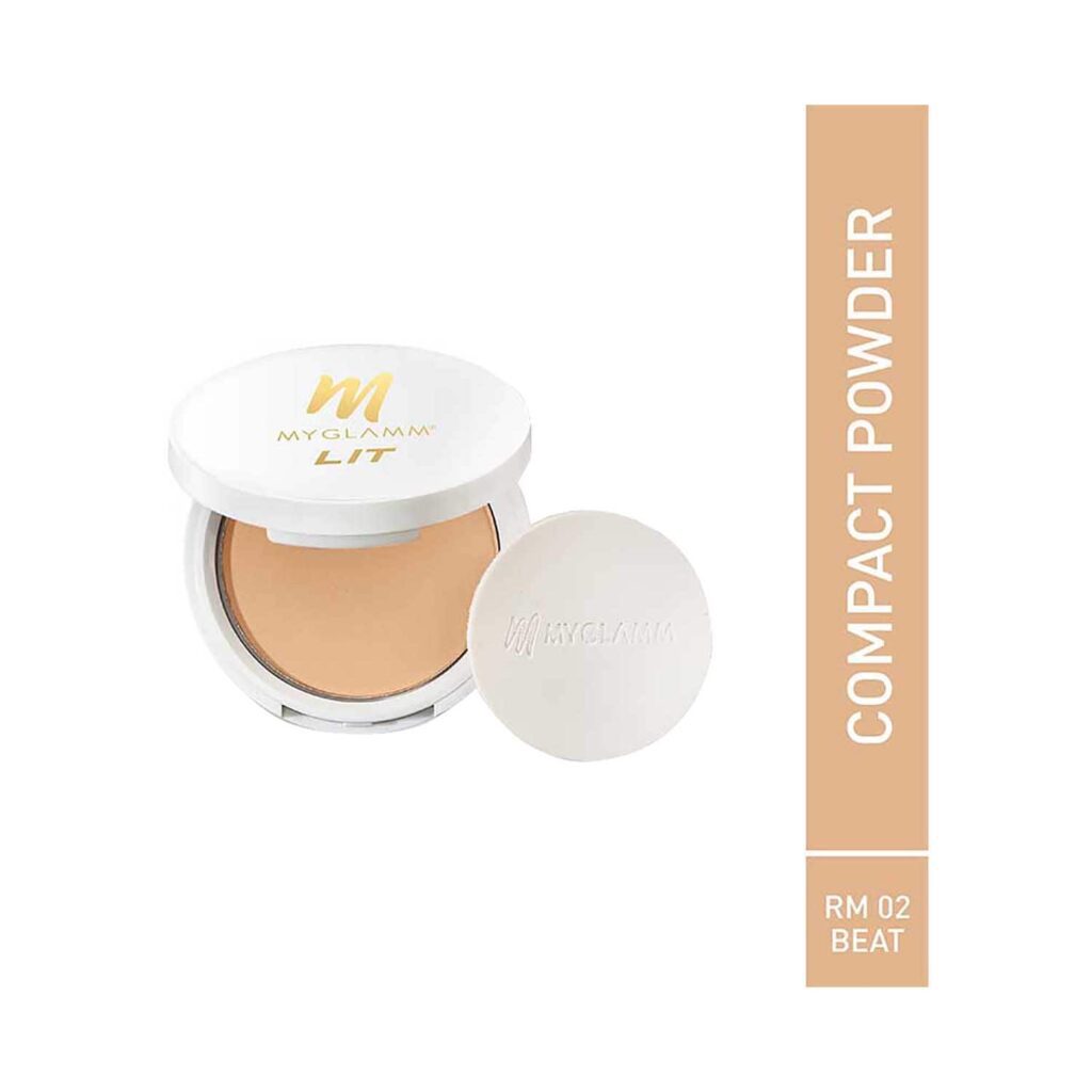 MyGlamm LIT Radiant Matte Compact - Beat (9g) - MyGlamm