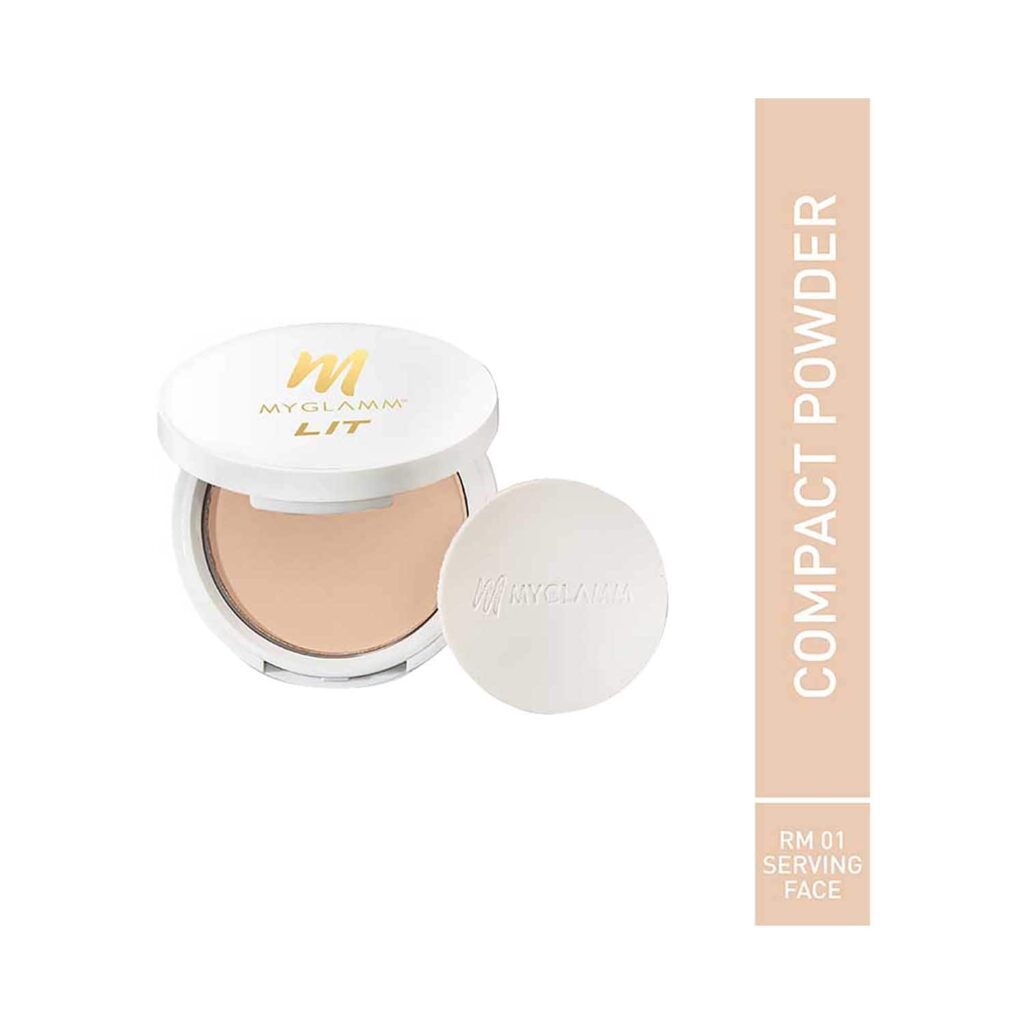 MyGlamm LIT Radiant Matte Compact - Serving Face (9g) - MyGlamm