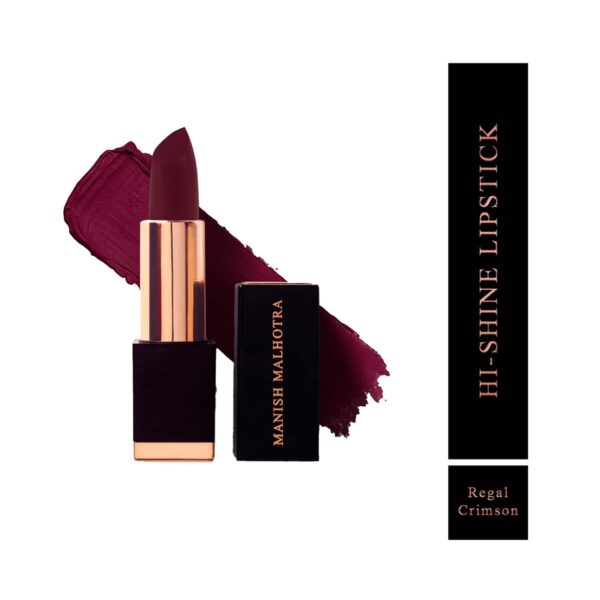 MyGlamm Manish Malhotra Hi-Shine Lipstick - Regal Crimson (4g) - MyGlamm