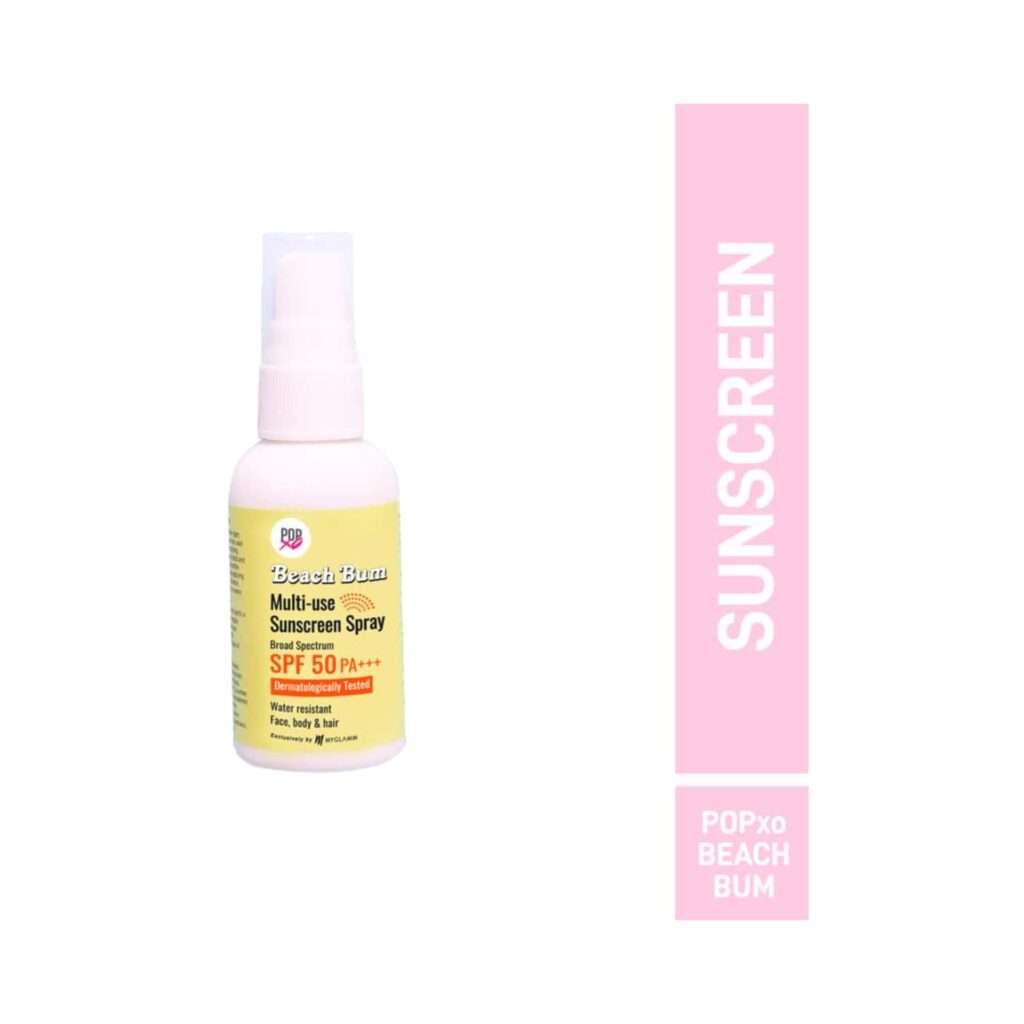 MyGlamm Popxo Beach Bum Ultra-Light Sunscreen Spray SPF 50 (50g) - MyGlamm
