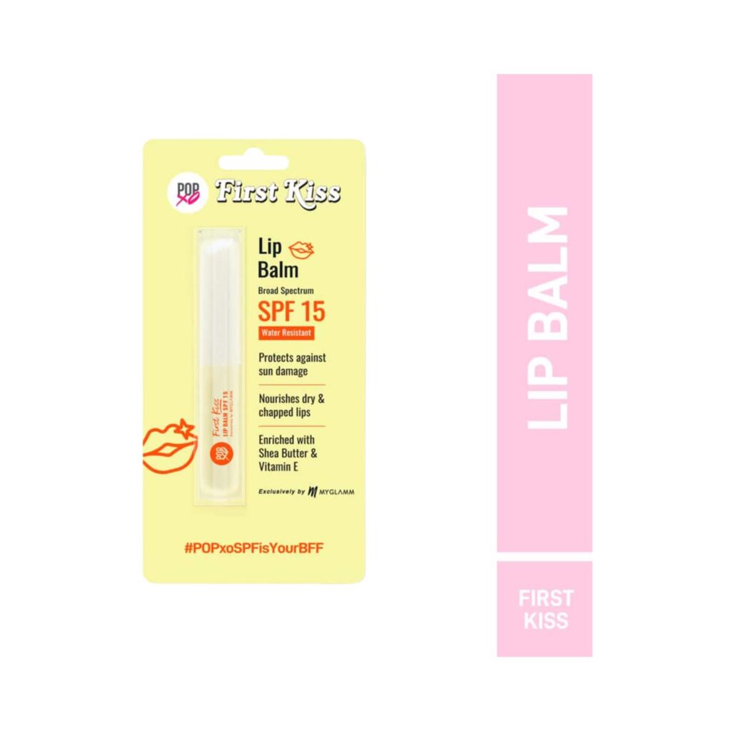 MyGlamm Popxo First Kiss Lip Balm SPF 15 - Clear (15g) - MyGlamm