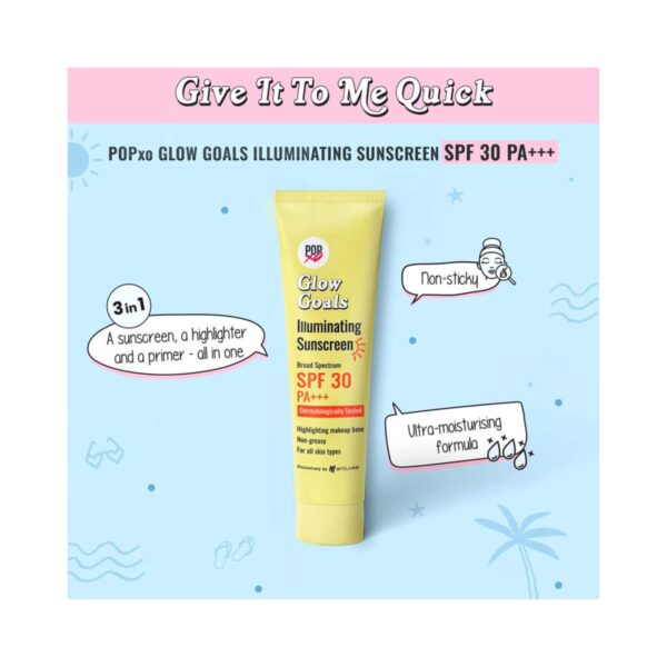 MyGlamm Popxo Glow Goals Illuminating Sunscreen SPF 30 (30g) - MyGlamm