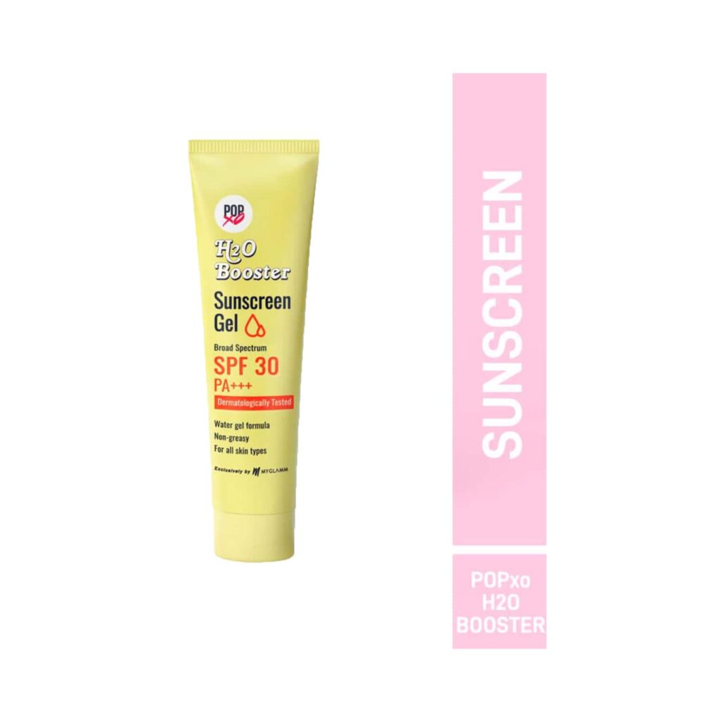 MyGlamm Popxo H2O Booster Broad & Pectrum Sunscreen Gel SPF 30 (30g) - MyGlamm