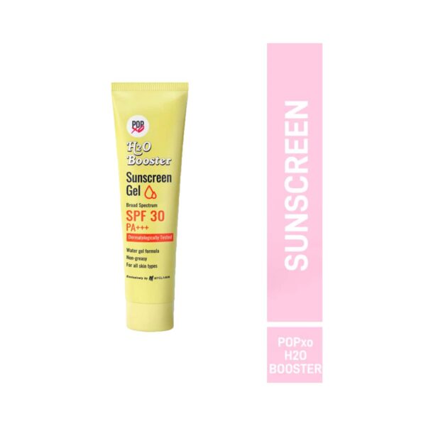 MyGlamm Popxo H2O Booster Broad & Pectrum Sunscreen Gel SPF 30 (30g) - MyGlamm