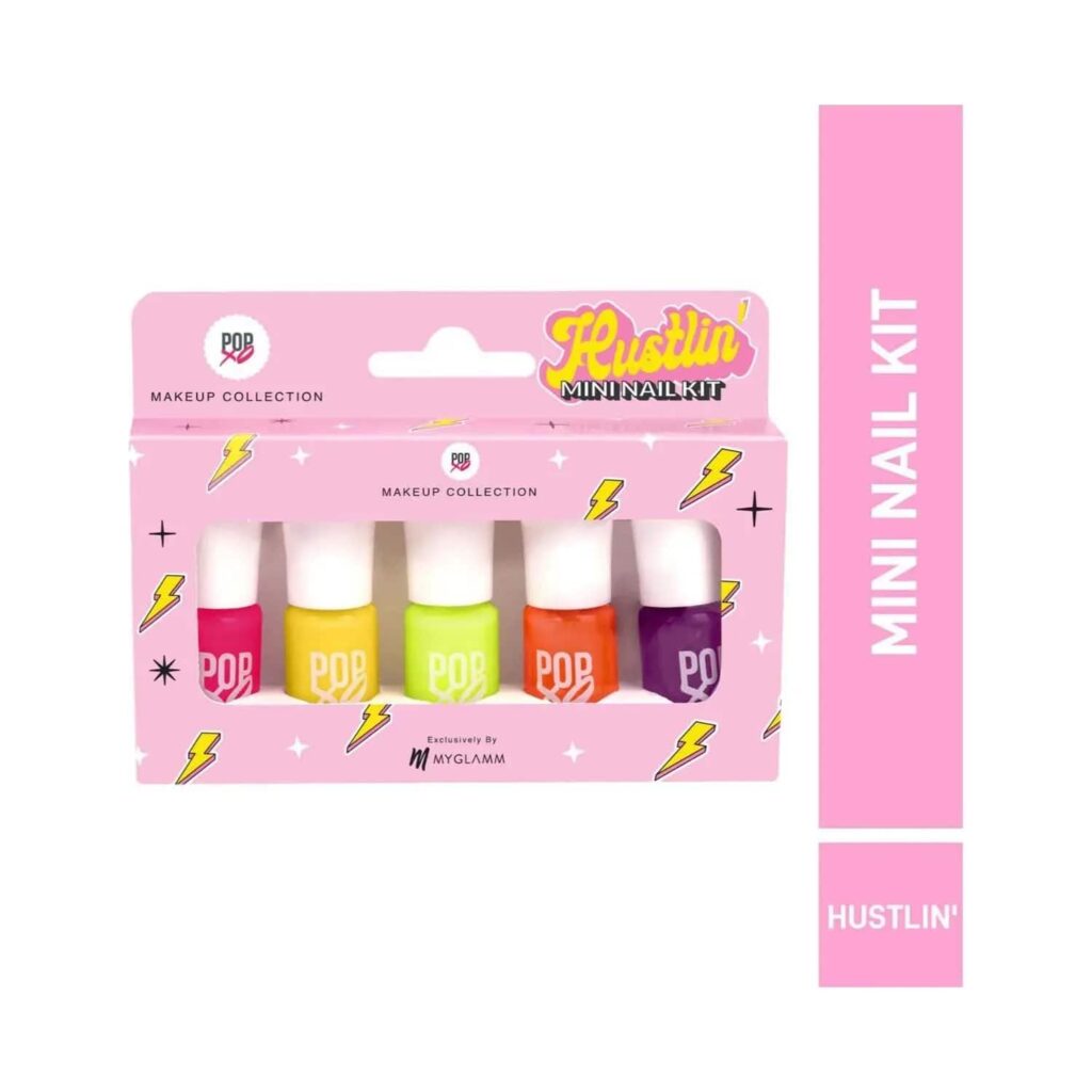MyGlamm Popxo Makeup Collection Mini Nail Polish Kit - Hustlin (5 Pcs) - MyGlamm
