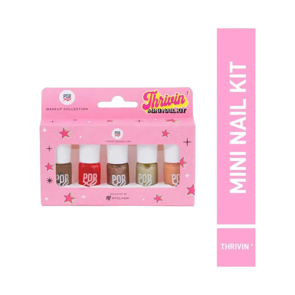 MyGlamm Popxo Makeup Collection Mini Nail Polish Kit - Thrivin (5 Pcs) - MyGlamm