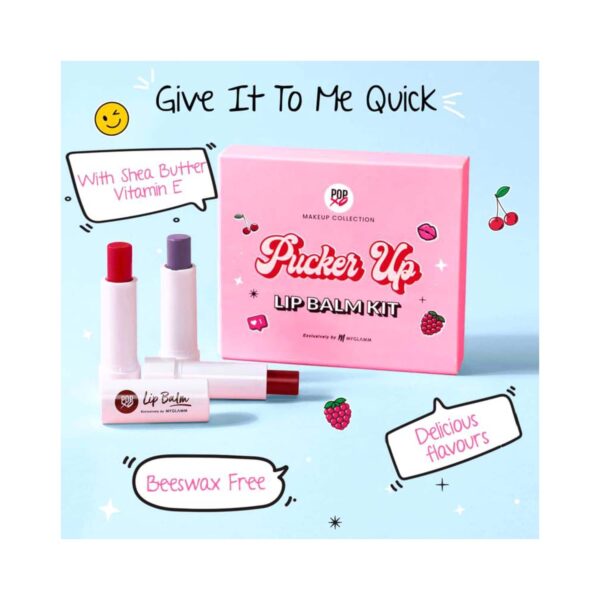MyGlamm Popxo Makeup Lip Balm Kit (3Pcs) - MyGlamm