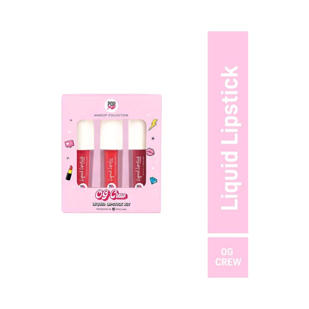 MyGlamm Popxo Makeup Liquid Lipstick Kit - Og Crew (3Pcs) - MyGlamm