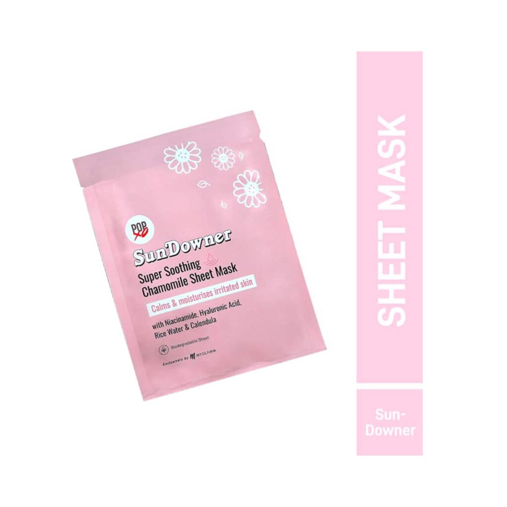 MyGlamm Popxo Sundowner Soothing Chamomile Sheet Mask (30g) - MyGlamm